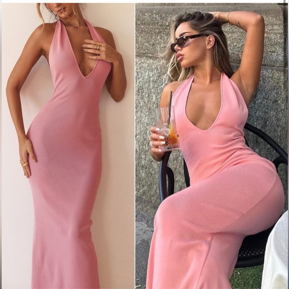 House of CB Pink Maxi Dress